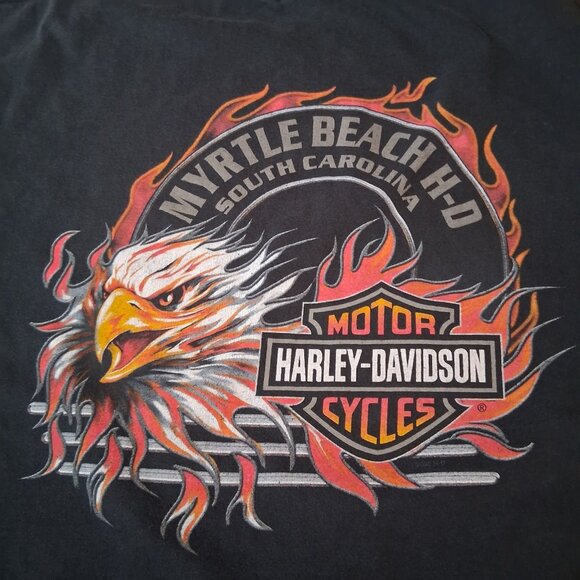 Harley Davidson Muscle Shirt XL Milwaukee Steel Myrtle Beach Motorcycle Biker SC - Picture 10 of 14